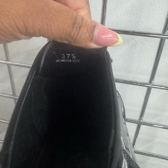 Hogan Black Patent Leather Lace-Up trainers women’s size 37.5 - Picture 2 of 8